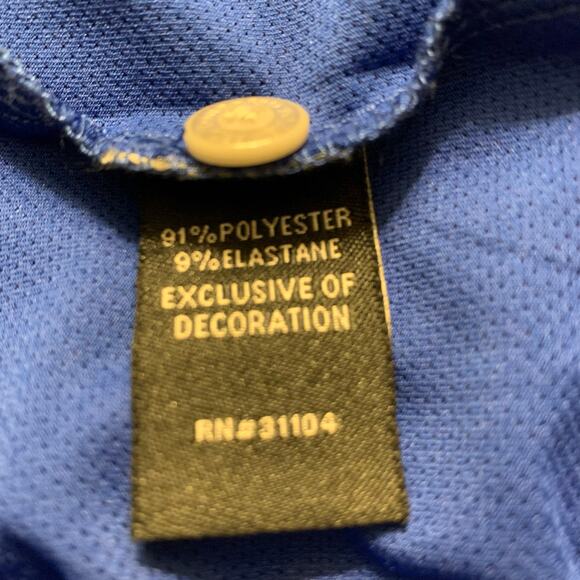 Pro Tour Airplay Mens Blue Golf Shirt Size XXL Long Sleeve Collar Polo Style - Picture 4 of 12